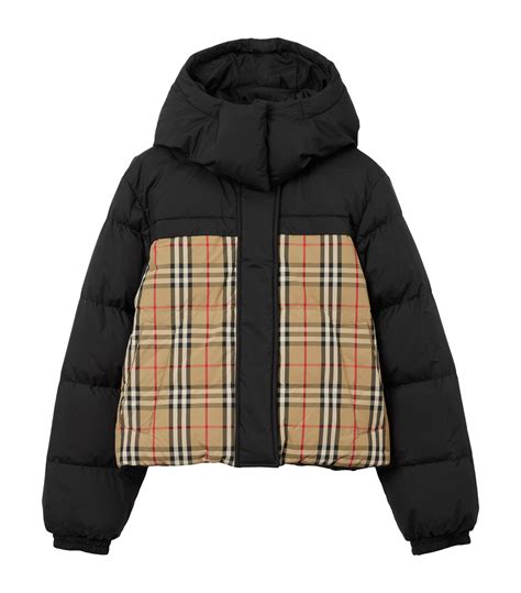 burberry digby reversible puffer jacket|Reversible Check Puffer Jacket in Archive beige/black .